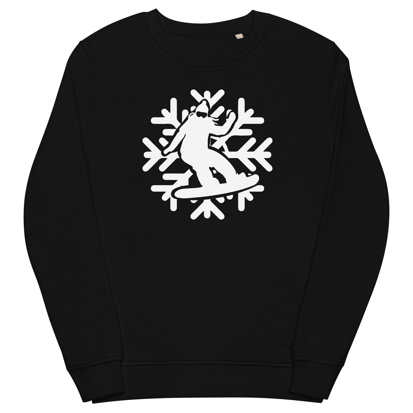 Snowflake - Snowboarding - Unisex Premium Organic Sweatshirt snowboarden xxx yyy zzz Black