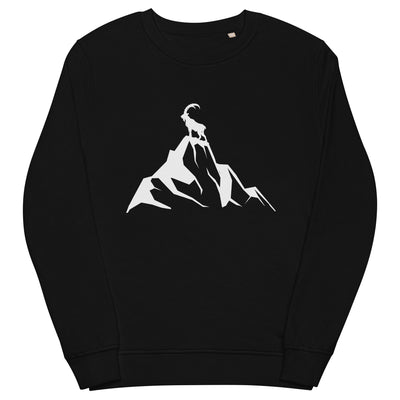 Steinbock_am_Berg_-_(B.W) - Unisex Organic Sweatshirt | SOL'S 03574 wandern xxx yyy zzz Black