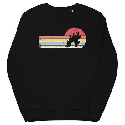 Sonne und Retro Linies - Klettern - Unisex Premium Organic Sweatshirt klettern xxx yyy zzz Black