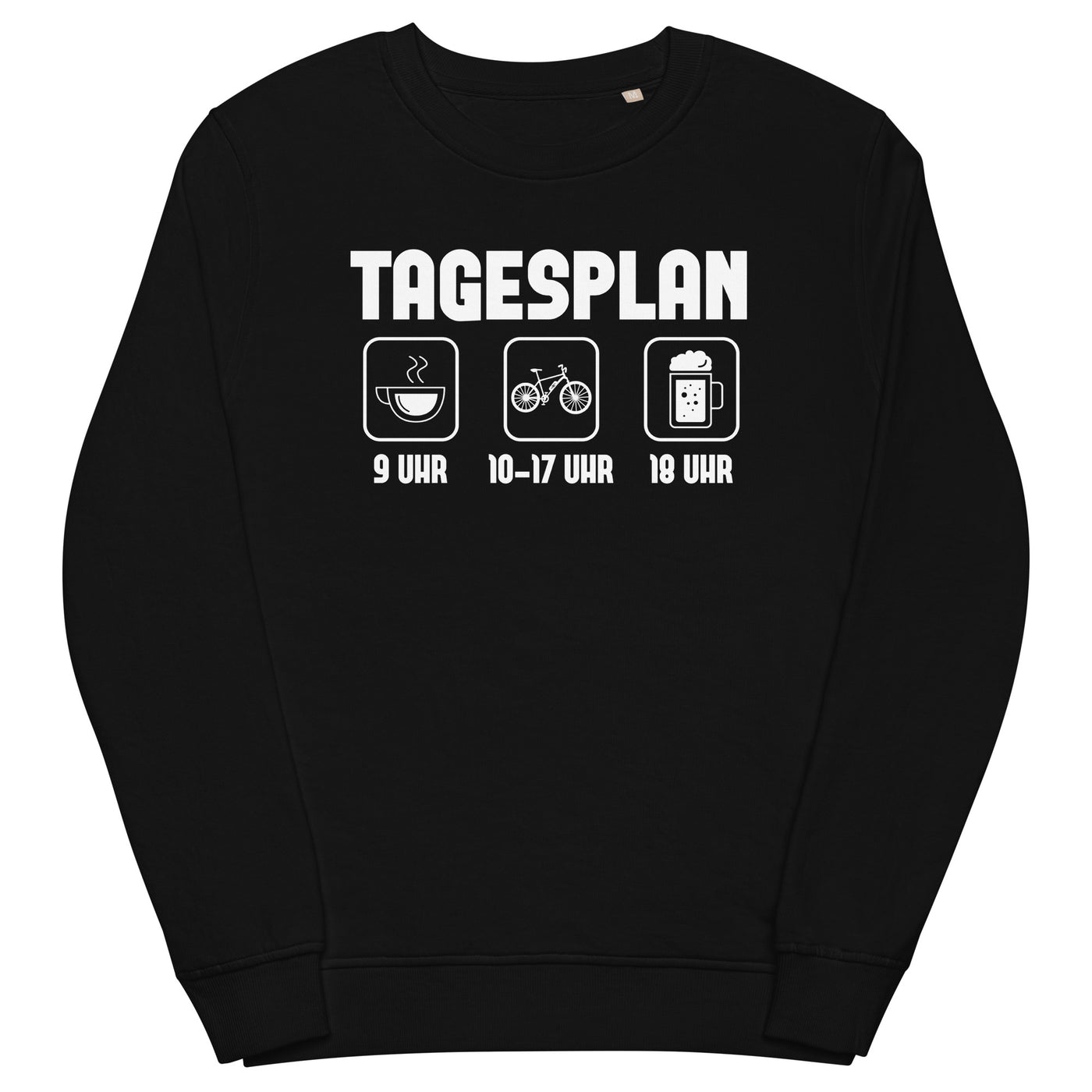 Tagesplan - Unisex Premium Organic Sweatshirt e-bike xxx yyy zzz Black