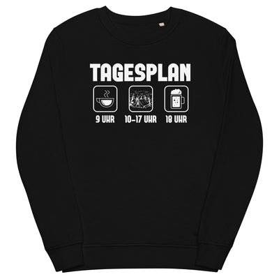 Tagesplan 1 - Unisex Premium Organic Sweatshirt camping xxx yyy zzz Black