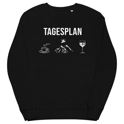 Tagesplan Kaffee, Snowboarden und Wein - - Unisex Premium Organic Sweatshirt snowboarden xxx yyy zzz Black