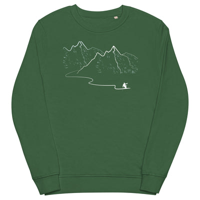Schifahren - Unisex Premium Organic Sweatshirt ski Bottle Green