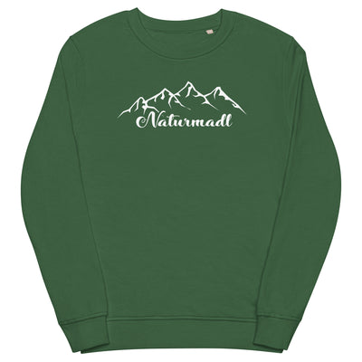 Naturmadl - Unisex Premium Organic Sweatshirt berge Bottle Green