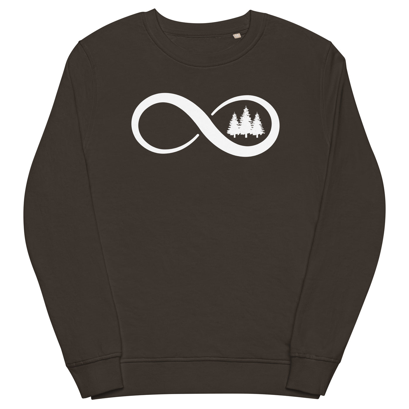 Infinity and Tree - Unisex Premium Organic Sweatshirt camping xxx yyy zzz Deep Charcoal Grey