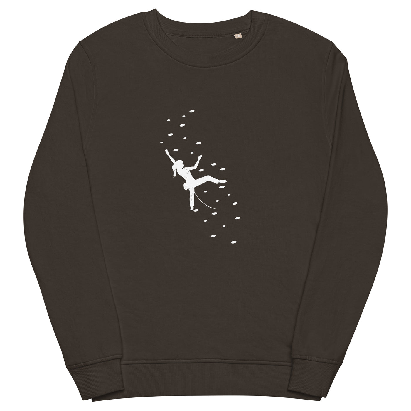 Klettergirl - Unisex Premium Organic Sweatshirt klettern xxx yyy zzz Deep Charcoal Grey