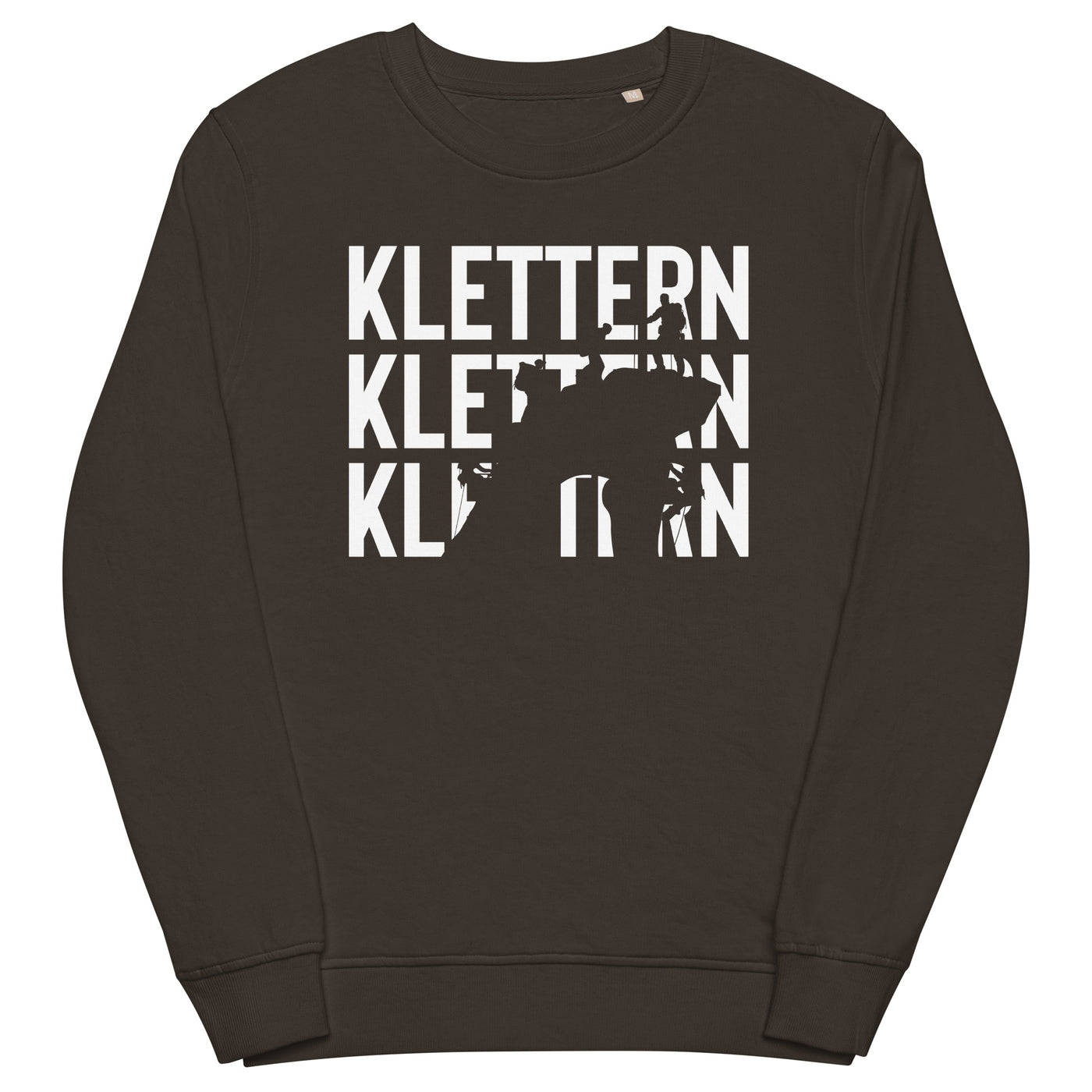Klettern - Unisex Premium Organic Sweatshirt klettern xxx yyy zzz Deep Charcoal Grey