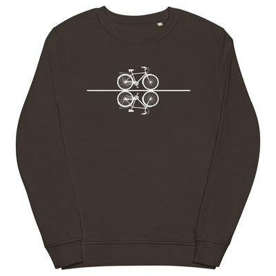 Line - Cycling - Unisex Premium Organic Sweatshirt fahrrad xxx yyy zzz Deep Charcoal Grey