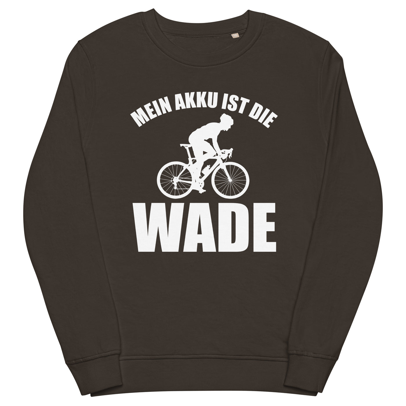 Mein Akku Ist Die Wade 2 - Unisex Premium Organic Sweatshirt fahrrad xxx yyy zzz Deep Charcoal Grey