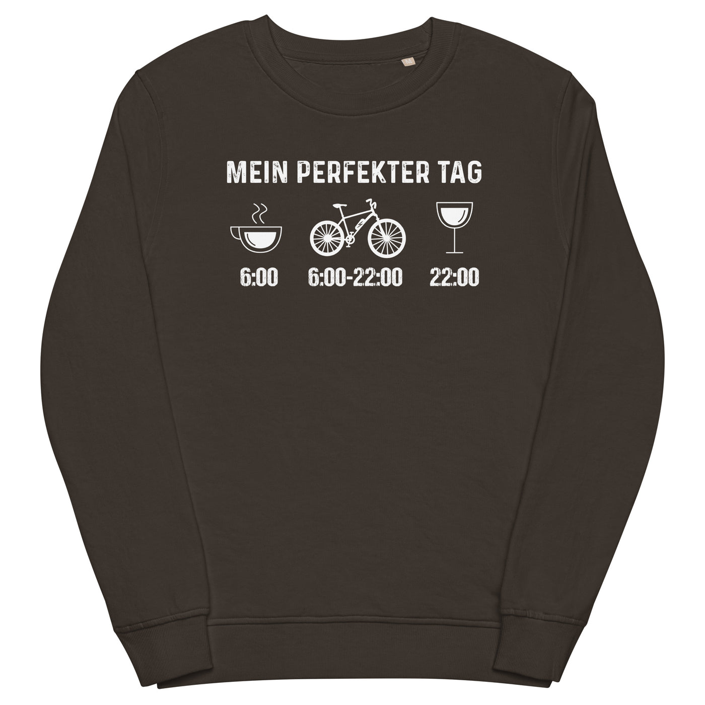 Mein Perfekter Tag - Unisex Premium Organic Sweatshirt e-bike xxx yyy zzz Deep Charcoal Grey