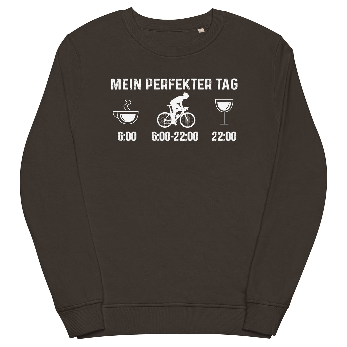 Mein Perfekter Tag 1 - Unisex Premium Organic Sweatshirt fahrrad xxx yyy zzz Deep Charcoal Grey