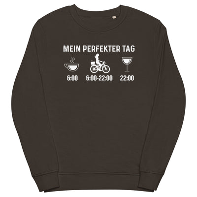 Mein Perfekter Tag 2 - Unisex Premium Organic Sweatshirt fahrrad xxx yyy zzz Deep Charcoal Grey