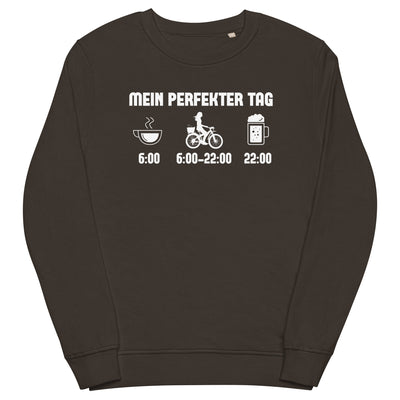 Mein Perfekter Tag 2 - Unisex Premium Organic Sweatshirt fahrrad xxx yyy zzz Deep Charcoal Grey