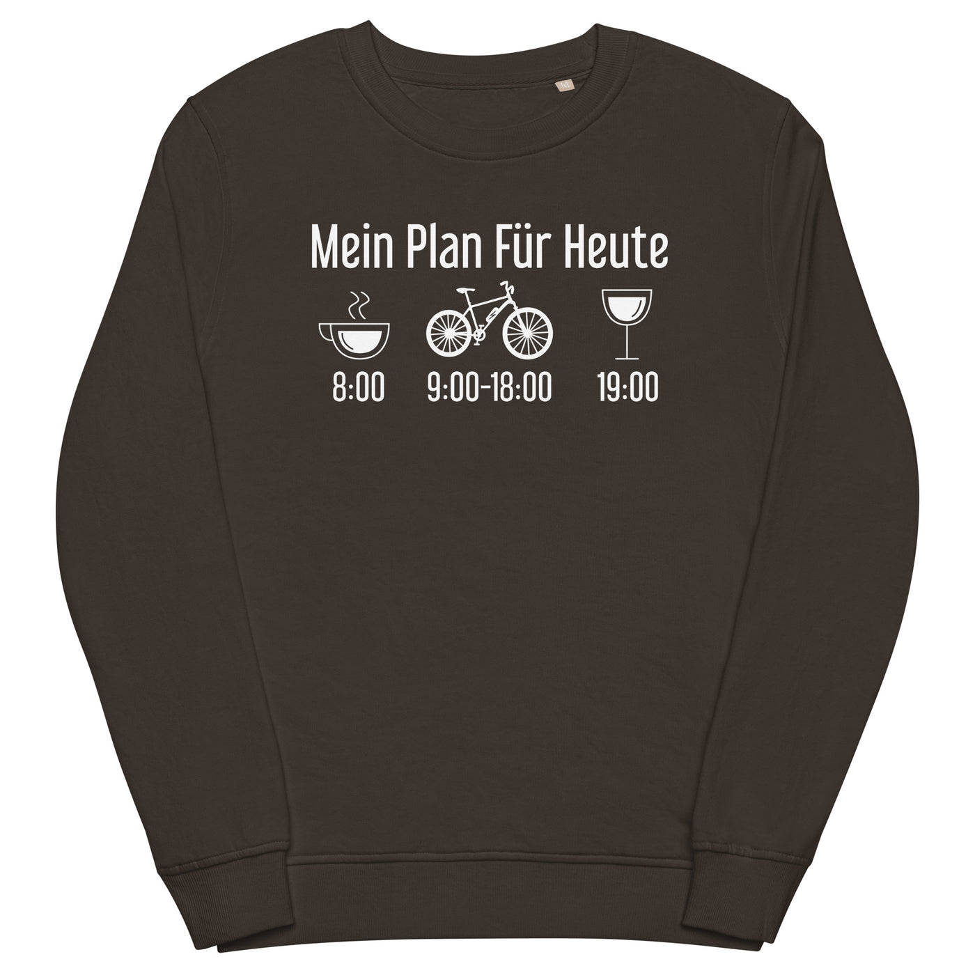 Mein Plan Für Heute - Unisex Premium Organic Sweatshirt e-bike xxx yyy zzz Deep Charcoal Grey