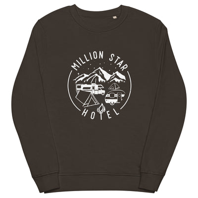 Million Star Hotel - Unisex Premium Organic Sweatshirt camping xxx yyy zzz Deep Charcoal Grey