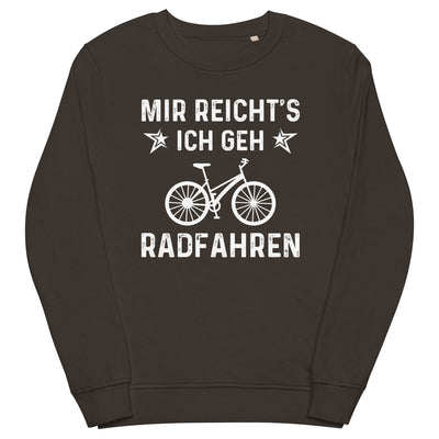 Mir Reicht's Ich Gen Radfahren - Unisex Premium Organic Sweatshirt fahrrad xxx yyy zzz Deep Charcoal Grey