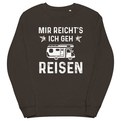 Mir Reicht's Ich Gen Reisen - Unisex Premium Organic Sweatshirt camping xxx yyy zzz Deep Charcoal Grey