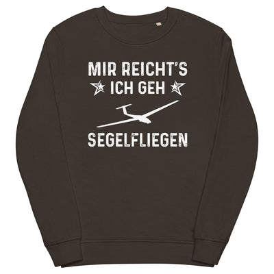 Mir Reicht's Ich Gen Segelfliegen - Unisex Premium Organic Sweatshirt berge xxx yyy zzz Deep Charcoal Grey