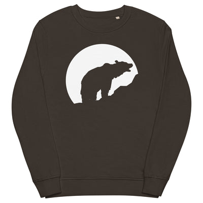 Moon - Bear - Unisex Premium Organic Sweatshirt camping xxx yyy zzz Deep Charcoal Grey