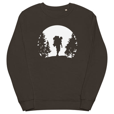 Moon - Wandern - (10) - Unisex Premium Organic Sweatshirt wandern xxx yyy zzz Deep Charcoal Grey