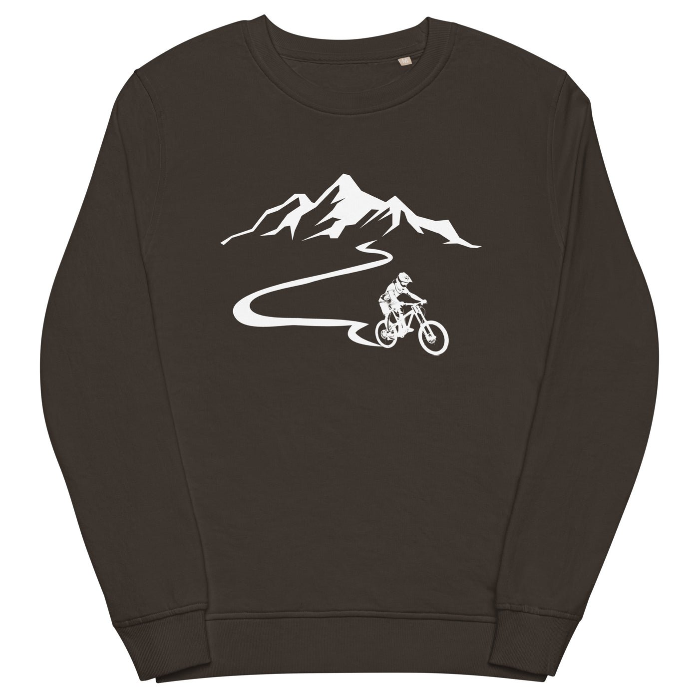 Berge - Mountainbike - (M) (13) - Unisex Premium Organic Sweatshirt xxx yyy zzz Deep Charcoal Grey