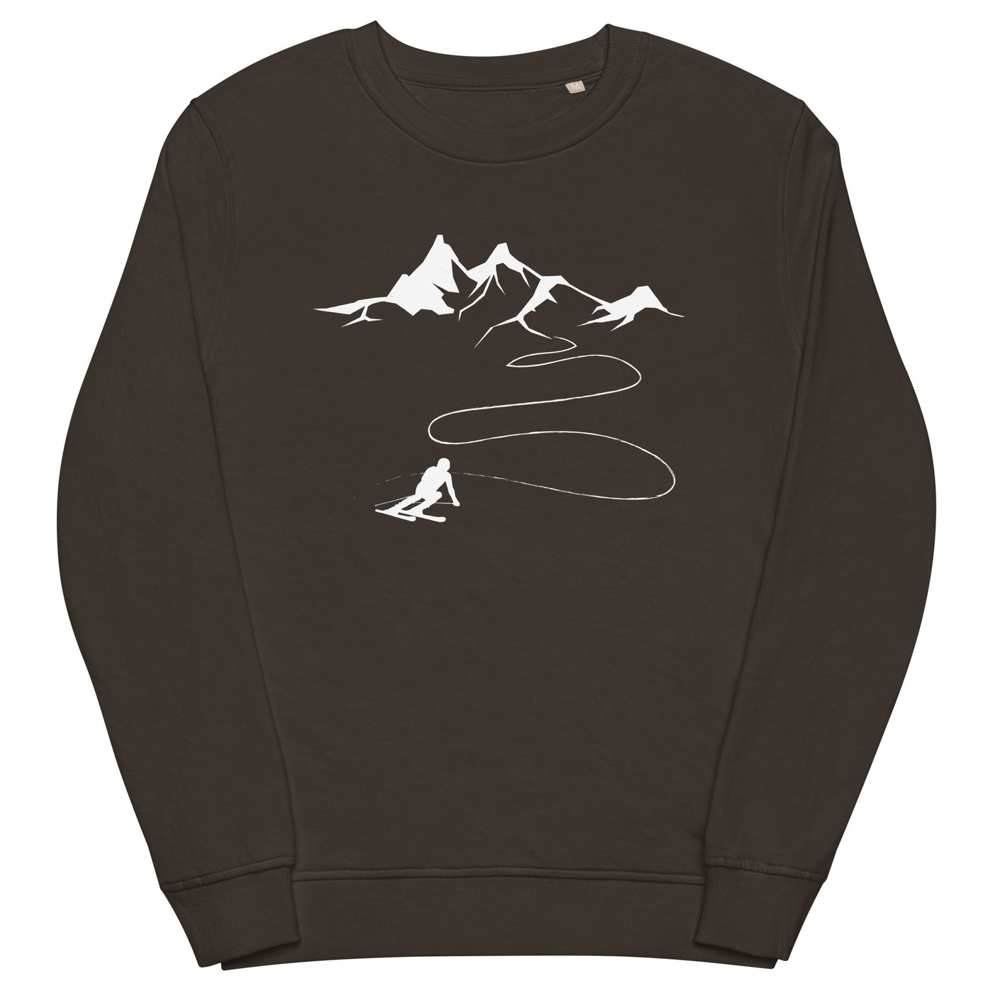 Berge - Skifahren - Unisex Premium Organic Sweatshirt klettern ski xxx yyy zzz Deep Charcoal Grey