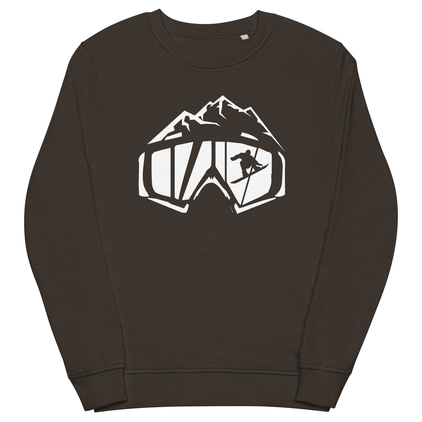 Berge - Snowboarding - (14) - Unisex Premium Organic Sweatshirt snowboarden xxx yyy zzz Deep Charcoal Grey