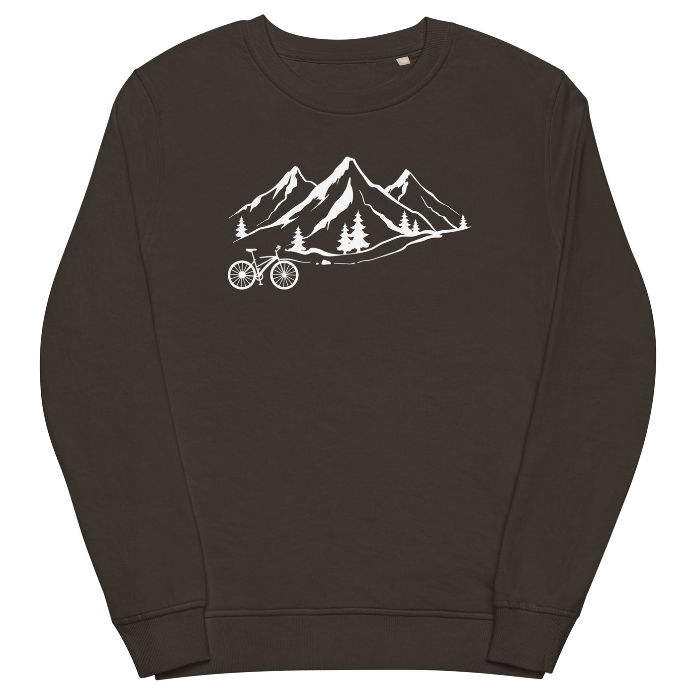 Berge 1 und Fahrrad - Unisex Premium Organic Sweatshirt fahrrad xxx yyy zzz Deep Charcoal Grey