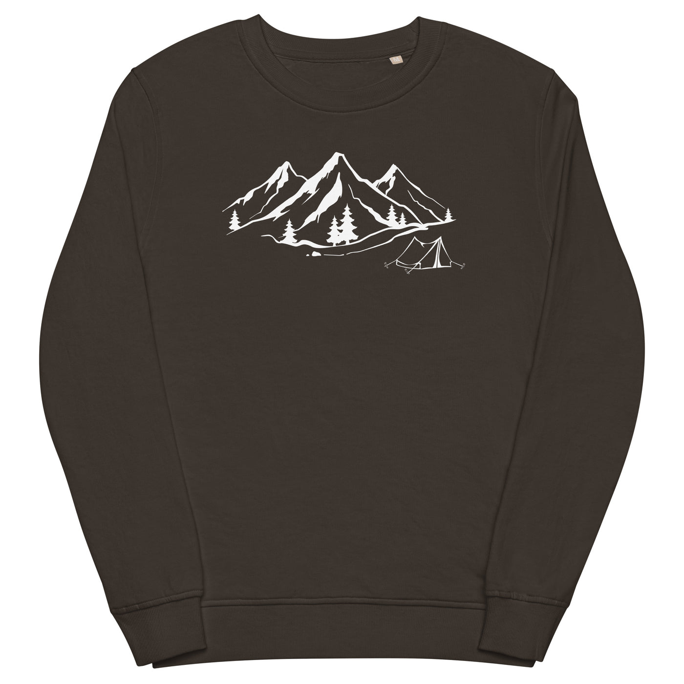 Berge 1 und Camping - Unisex Premium Organic Sweatshirt camping xxx yyy zzz Deep Charcoal Grey