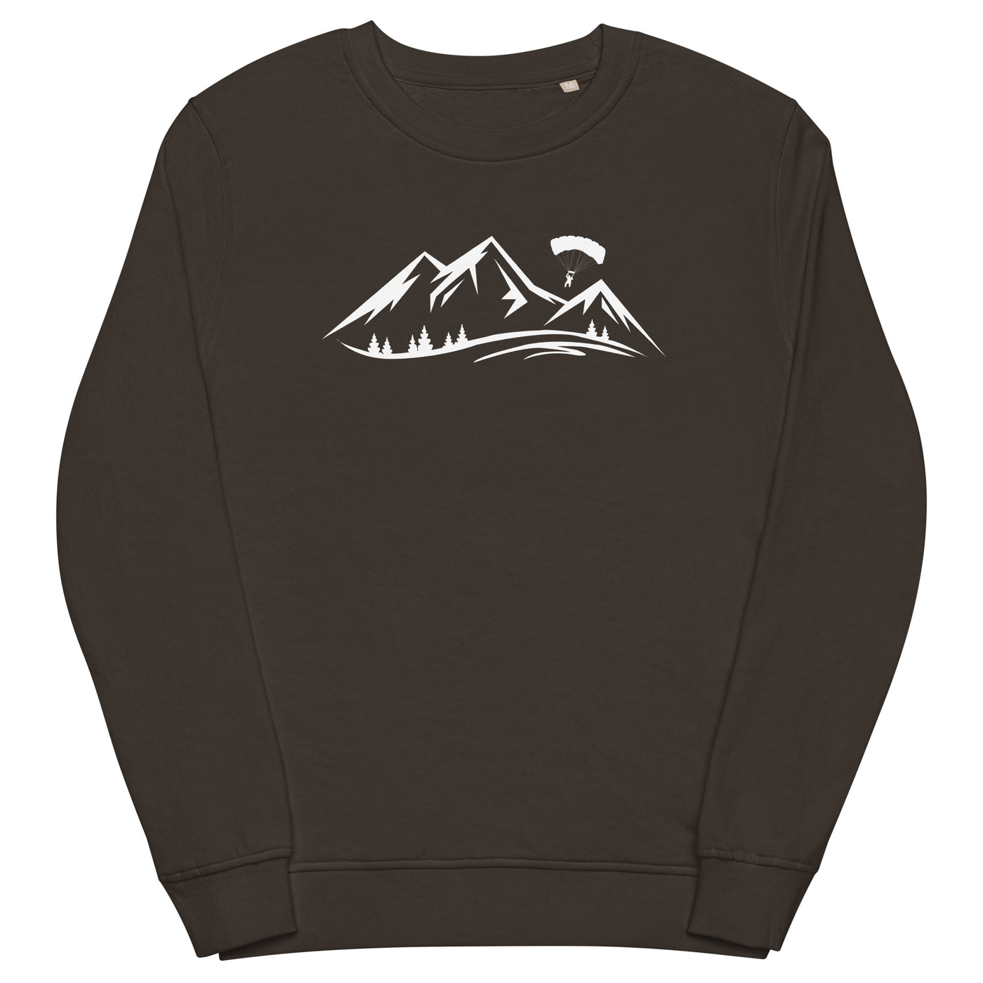 Berge und Paragleiten - Unisex Premium Organic Sweatshirt berge xxx yyy zzz Deep Charcoal Grey