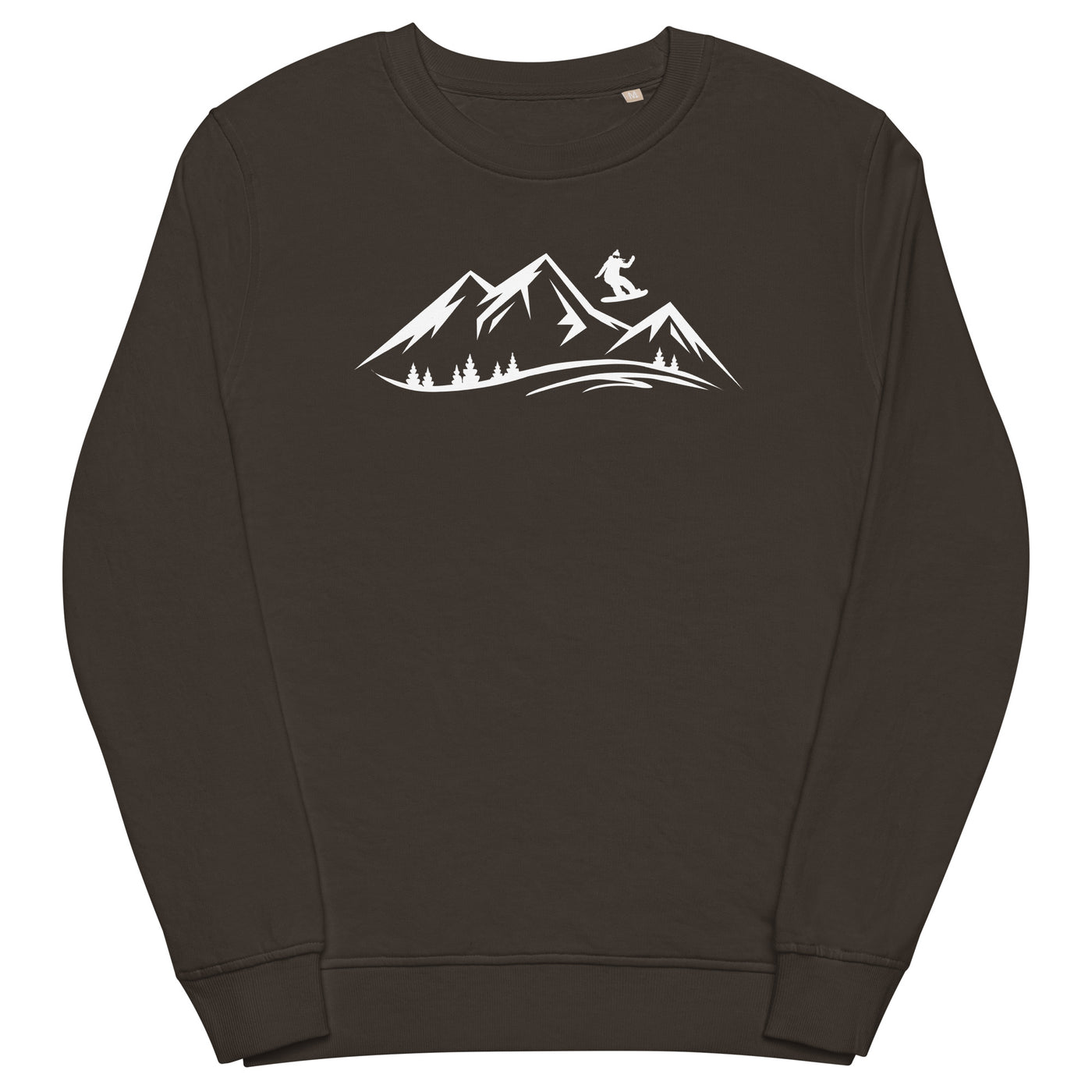 Berge und Snowboarding - Unisex Premium Organic Sweatshirt snowboarden xxx yyy zzz Deep Charcoal Grey