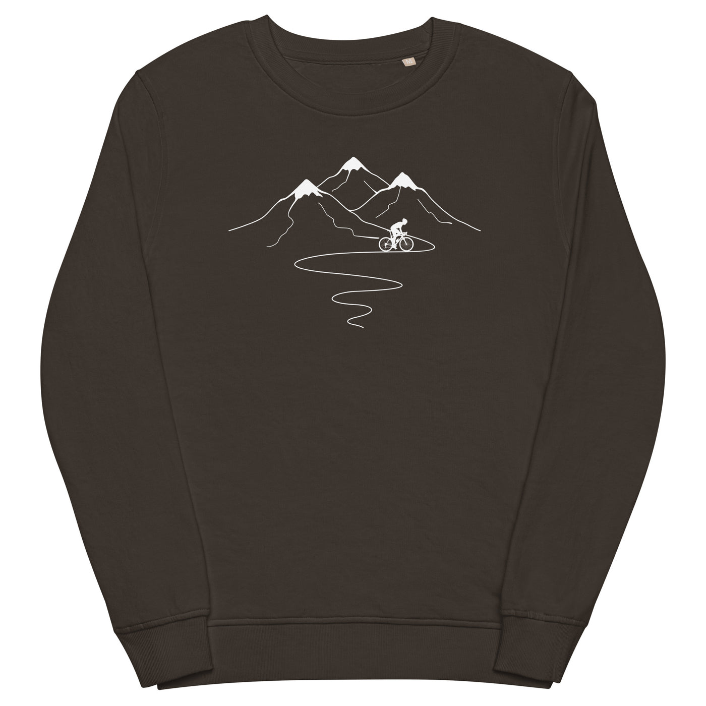 Berge Trail Kurves und Radfahren - Unisex Premium Organic Sweatshirt fahrrad xxx yyy zzz Deep Charcoal Grey
