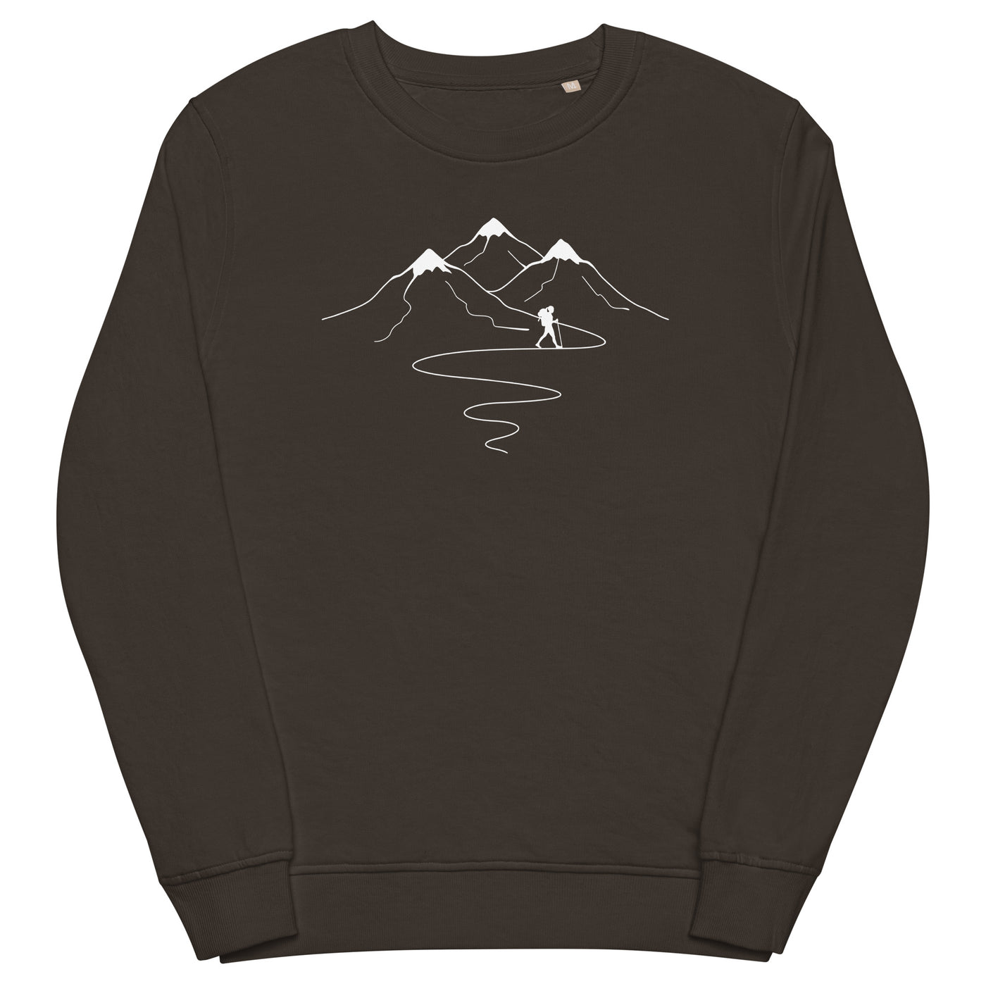 Berge Trail Kurves und Wandern - Unisex Premium Organic Sweatshirt wandern xxx yyy zzz Deep Charcoal Grey