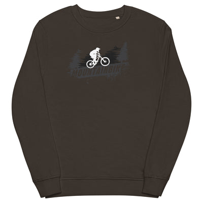 Mountainbike - (M) - Unisex Premium Organic Sweatshirt xxx yyy zzz Deep Charcoal Grey