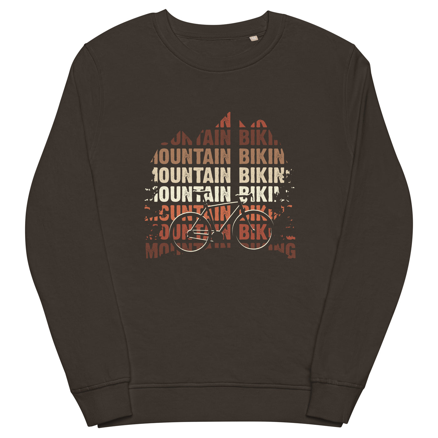 Mountainbiking - (M) - Unisex Premium Organic Sweatshirt xxx yyy zzz Deep Charcoal Grey