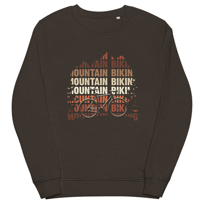 Mountainbiking - (M) - Unisex Premium Organic Sweatshirt xxx yyy zzz Deep Charcoal Grey