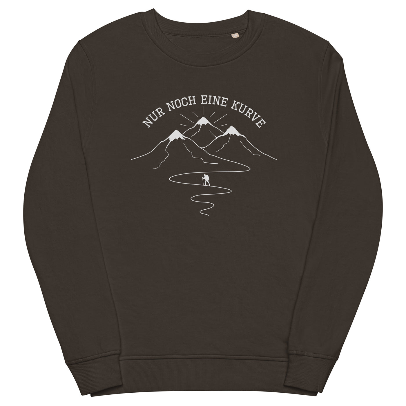 Nur noch eine Kurve - Unisex Premium Organic Sweatshirt berge wandern xxx yyy zzz Deep Charcoal Grey
