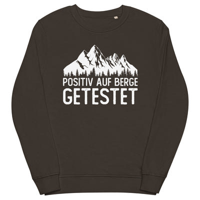 Positiv auf Berge getestet - Unisex Premium Organic Sweatshirt berge xxx yyy zzz Deep Charcoal Grey