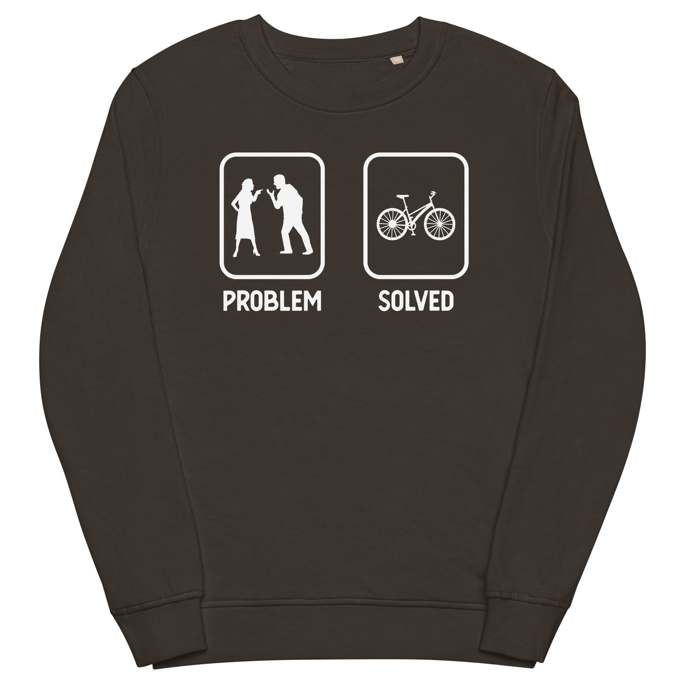 Problem Solved - Radfahren - Unisex Premium Organic Sweatshirt fahrrad xxx yyy zzz Deep Charcoal Grey