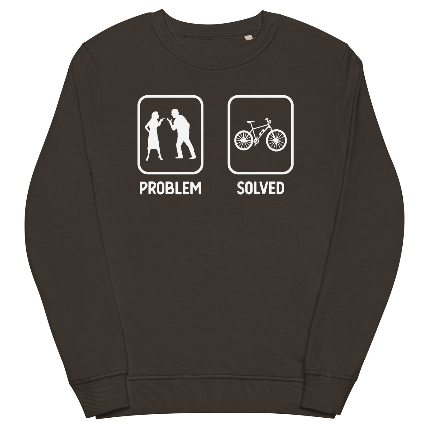 Problem Solved - E-Bike - Unisex Premium Organic Sweatshirt e-bike xxx yyy zzz Deep Charcoal Grey