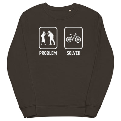Problem Solved - E-Bike - Unisex Premium Organic Sweatshirt e-bike xxx yyy zzz Deep Charcoal Grey