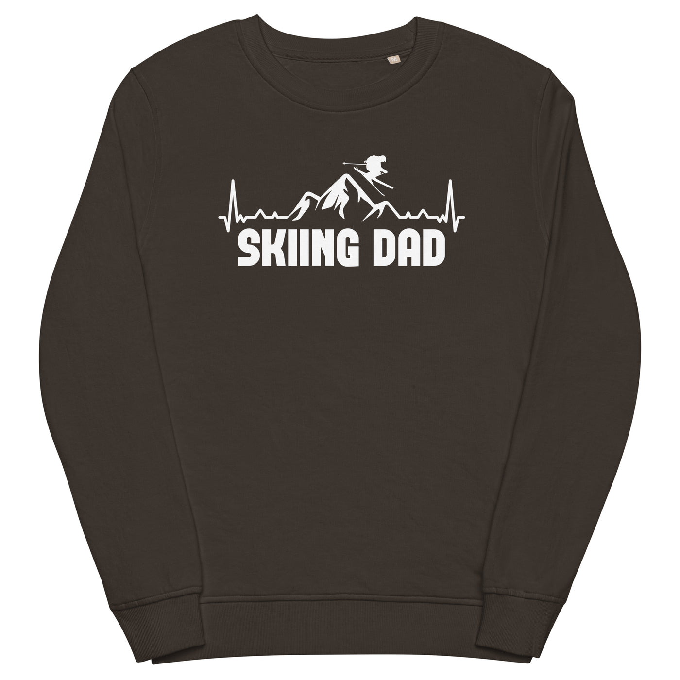 Skifahren Dad 1 - Unisex Premium Organic Sweatshirt klettern ski xxx yyy zzz Deep Charcoal Grey
