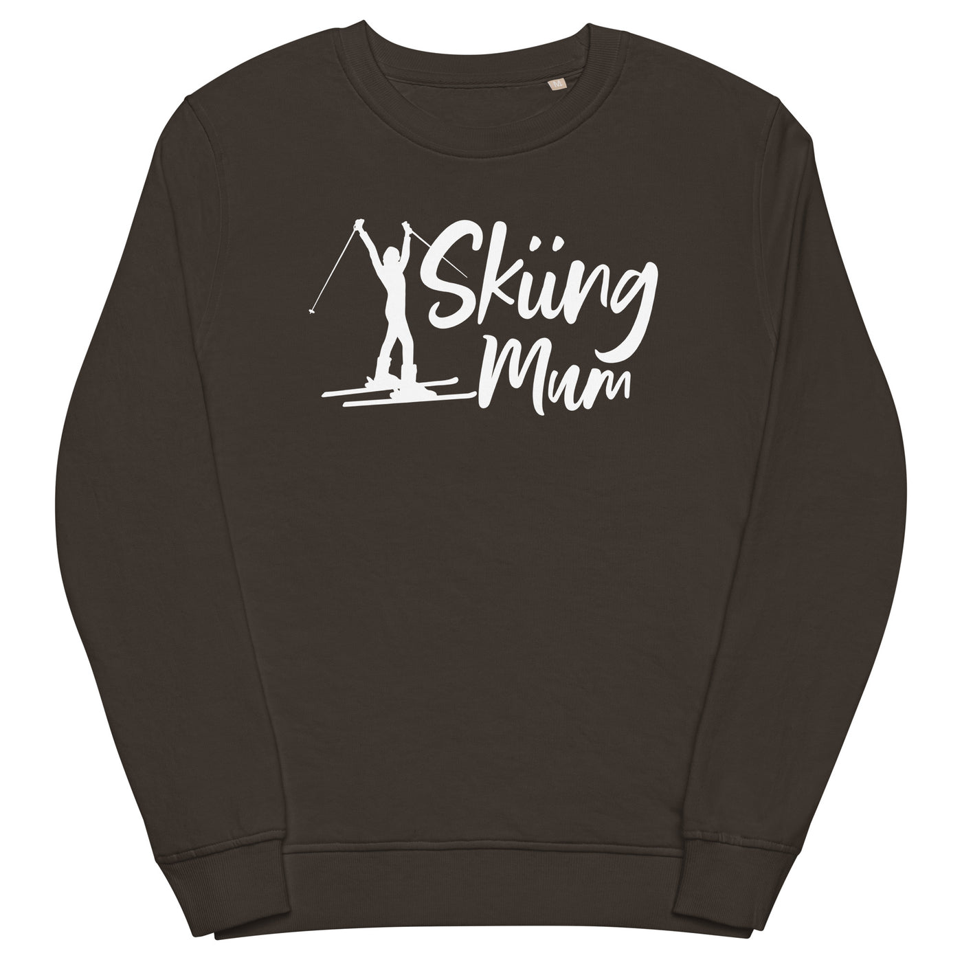 Skifahren Mum - Unisex Premium Organic Sweatshirt klettern ski xxx yyy zzz Deep Charcoal Grey