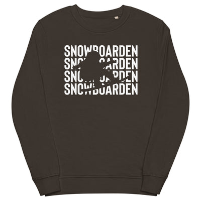 Snowboarden - Unisex Premium Organic Sweatshirt snowboarden xxx yyy zzz Deep Charcoal Grey