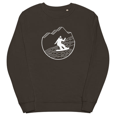 Snowboarding - (15) - Unisex Premium Organic Sweatshirt snowboarden xxx yyy zzz Deep Charcoal Grey