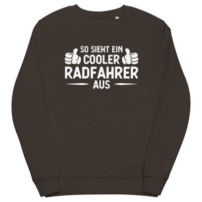 So Sieht Ein Cooler Radfahrer Aus - Unisex Premium Organic Sweatshirt fahrrad xxx yyy zzz Deep Charcoal Grey