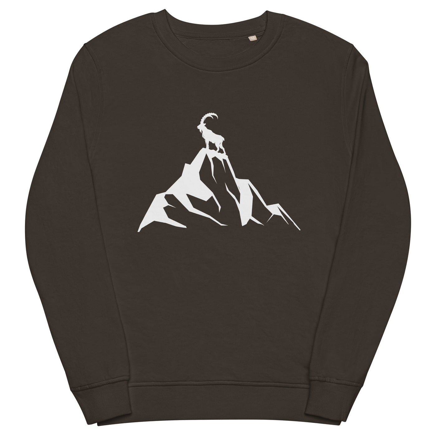 Steinbock am Berg - Unisex Premium Organic Sweatshirt berge wandern xxx yyy zzz Deep Charcoal Grey
