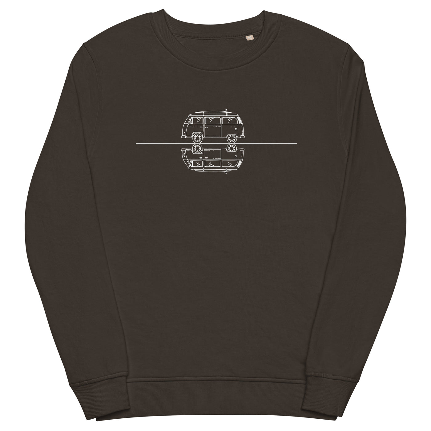 Gerade Linie - Camping Van - Unisex Premium Organic Sweatshirt camping xxx yyy zzz Deep Charcoal Grey