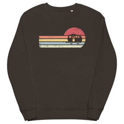 Sonne und Retro Linies - Camping Caravan - (C) - Unisex Organic Sweatshirt | SOL'S 03574