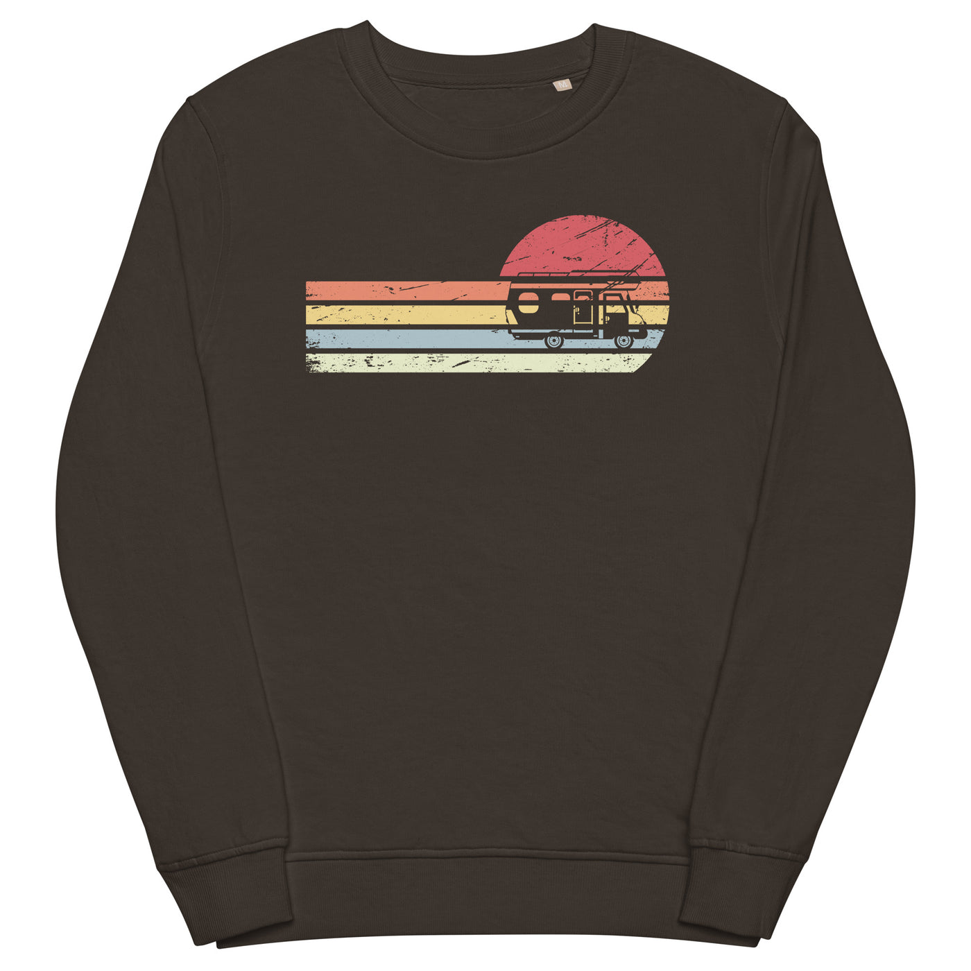 Sonne und Retro Linies - Camping Van - (C) - Unisex Organic Sweatshirt | SOL'S 03574